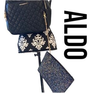 CLEARANCE Aldo Backpack with Glitter Wallet